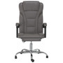 Reclining Office Chair Grey Faux leather, metal, plywood, foam A949-349785