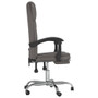 Reclining Office Chair Grey Faux leather, metal, plywood, foam A949-349785