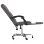 Reclining Office Chair Grey Faux leather, metal, plywood, foam A949-349785