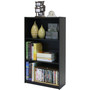 3-Tier Bookcase Storage Shelves in Espresso Finish Q280-F3TSSB3567