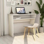 Desk White Engineered Wood Small Desk Rectangular Modern A949-801170