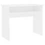 Desk White Engineered Wood Small Desk Rectangular Modern A949-801170