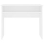 Desk White Engineered Wood Small Desk Rectangular Modern A949-801170