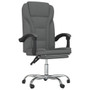Reclining Office Chair Dark Gray 100% polyester, Metal, Plywood A949-349783