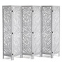  Wood Room Divider, 6 Panel Wood Folding Privacy Screen, 66.9 Inches Tall Indoor Carved Partition D E415-MZPF6MBWGBBX44XKEV0