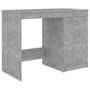 Desk Concrete Grey Engineered Wood Desk Rectangular Modern A949-801800