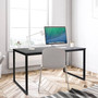 Black Metal Frame Wood Top Modern Home Office Laptop Computer Desk Writing Table Q280-ZCDWTFS589903851