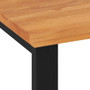 Desk Natural teak, Black Solid teak wood Medium Desk A949-337924