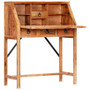 Writing Desk Brown Solid Acacia wood Medium Desk Rectangular A949-248098