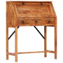 Writing Desk Brown Solid Acacia wood Medium Desk Rectangular A949-248098