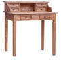 Writing Desk Warm Brown Solid Mahogany Wood Medium Writing Desk A949-283912