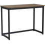 Small Home Office Modern Laptop Computer Desk Table Metal Frame Brown Wood Top Q280-DBTWCL616485379