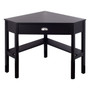 Corner Black Wood Computer Desk with Drawer Q280-BCDW47893681