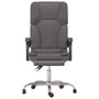 Massage Office Chair Grey Faux leather, Metal, Plywood Medium A949-349779