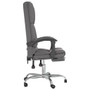 Massage Office Chair Grey Faux leather, Metal, Plywood Medium A949-349779