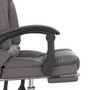 Massage Office Chair Grey Faux leather, Metal, Plywood Medium A949-349779