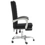 Reclining Office Chair Black Faux leather, Foam, Metal, Plywood A949-349717