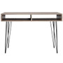 Desk Grey and oak MDF and Metal 43.3 x 19.7 x 29.9 in Desk A949-20136