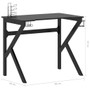 Gaming Desk Black Engineered wood 35.4 in x 23.6 in x 29.5 in A949-325400