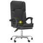 Massage Office Chair Black Faux Leather, Metal, Plywood Large A949-349778