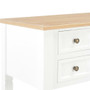  Writing Desk White and Brown MDF and Pinewood Standard A949-280069