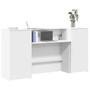 Reception Desk White Engineered Wood 78.7 in x 19.7 in x 40.7 in A949-3324214