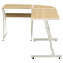  Corner Desk Oak Engineered wood with PVC cover and metal Large A949-20133