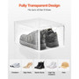 Shoe Storage Boxes, 9 Pack Clear Stackable Shoe Boxes Storage Organizers with Magnetic Door, Fit up E415-KDDQTMCXXHQK2TQOP001V0
