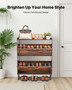 Shoe Cabinet with 2 Flip Drawers, Farmhouse Shoes Storage Cabinet with Metal Legs and Anti-Tipping  E415-BCGBMJQTCZXJ4EK0M001V0