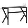Gaming Desk Black Engineered wood Standard Desk Size Gaming Desk A949-325402