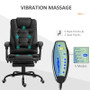 Black 7 Mode Vibrating High Back Executive Massage Adjustable Office Chair Q280-BLKMASAO166992