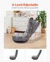 Swivel Floor Gaming Chair, 360-Degree Rotating Floor Chair with 4 Adjustable Position Folding Backr E415-DBYXZKWFS000O4SU9V0