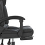 Massage Office Chair Black Faux leather, metal, plywood A949-349780