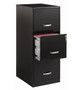 Black Metal 3-Drawer Vertical Key Locking File Cabinet Q280-BLKWYG87923
