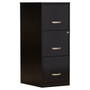 Black Metal 3-Drawer Vertical Key Locking File Cabinet Q280-BLKWYG87923