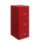 Red Metal 3-Drawer Vertical Key Locking Filing Cabinet Q280-RDWYGF65853