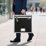 Portable File Storage Box, 15.6 x 12.6 x 15 inch Internal Chest Size, Locking Mobile Business Case  E415-WJBXJ16INCH07MHU7001V0