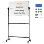 Rolling Magnetic Whiteboard, Double-sided Mobile Whiteboard 36x24 Inches, Adjustable Height Dry Era E415-BBYCDL3624ABSW8OMV0
