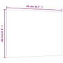 Wall-mounted Magnetic Board Black 31.5"x23.6"? Tempered Glass A949-347945