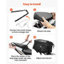 Motorcycle Tail Bag, 22-34 L Expandable Motorcycle Rear Seat Bag with Waterproof Rain Cover, Outdoo E415-CWBBL2234L00QOB5J001V0