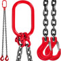 Chain Sling, 3/8 inch x 5 ft Lifting Chains with Hooks, G80 Engine Chain Hoist Lifts, 11000 lbs/5 T E415-GLSJG80SZ10MMX1.5V0