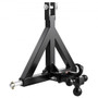 3 Point Trailer Hitch 2 in Receiver, 3pt Quick Hitch Attachment with 3 Trailer Balls, Tractor Tow D E415-SJXJSQDKSXTQ3L0DH001V0