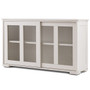 Modern Cream White Wood Buffet Sideboard Cabinet with Glass Sliding Door Q280-WBSCD1659420123