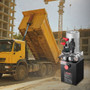 4 Quart Hydraulic Power Unit, Double Acting Dump Trailer Pump, 3200 PSI Max Relief Pressure & 0.91  E415-12VSZYFXJSYXEEI28001V9