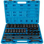Impact Socket Set 1/2 Inches 43 Piece Impact Sockets, Standard Socket Assortment, 1/2 Inches Drive  E415-CJTT43PC12INZJ001V0