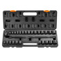 3/8" Drive Impact Socket Set, 29 Piece Shallow Socket Set SAE 3/8"-1" and Metric 8-22mm, 6 Point CR E415-CJTTZJ1CRV299EO2EV0