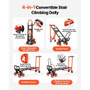 3 in 1 Industrial Convertible Stair Climbing Cart, 770 lbs Max Load, Folding Hand Truck Dolly with