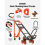 3 in 1 Industrial Convertible Stair Climbing Cart, 770 lbs Max Load, Folding Hand Truck Dolly with