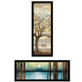 Set Of Two I met You or Living your Dreams 1 Black Framed Print Wall Art N270-406098