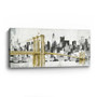 Nyc Golden Bridge Skyline Unframed Print Wall Art N270-399023